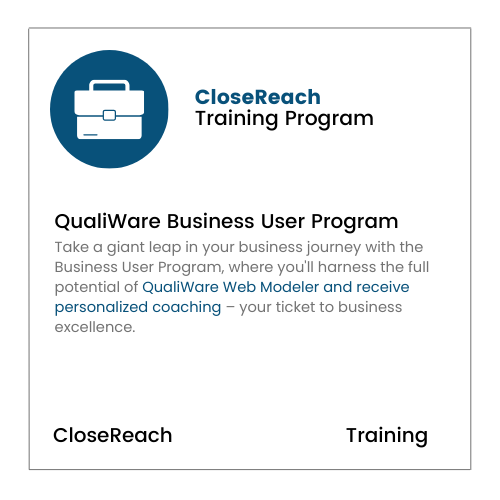 QualiWare Business User Program training icon