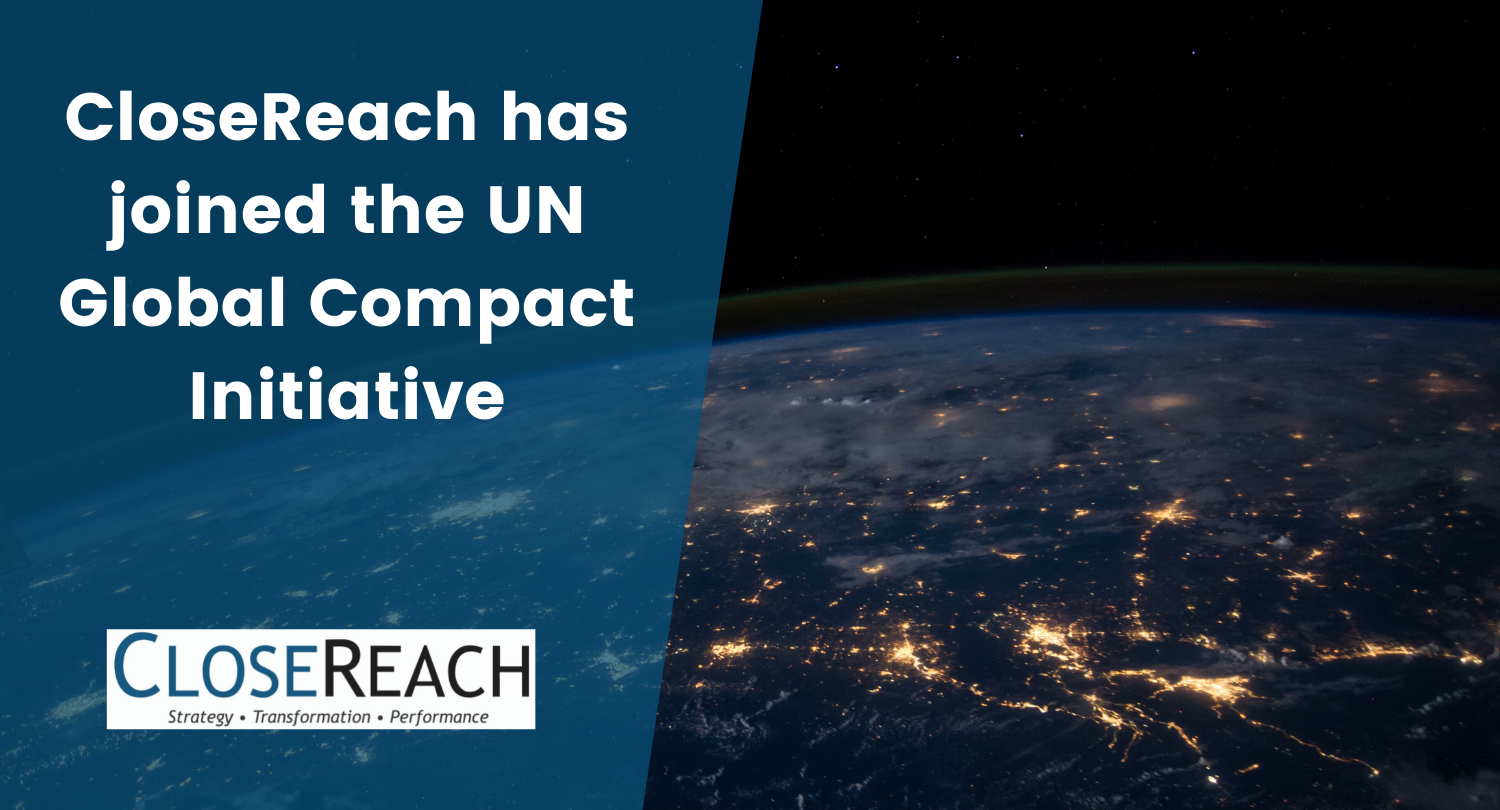 CloseReach is joining the UN Global Compact Initiative.