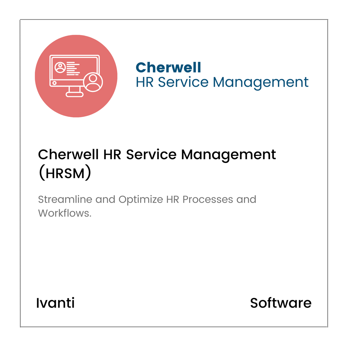 Cherwell Human Resources Service Management (HRSM)