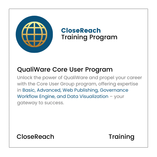 QualiWare Core User Program - CloseReach