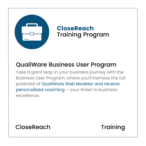 QualiWare Business User Training - CloseReach