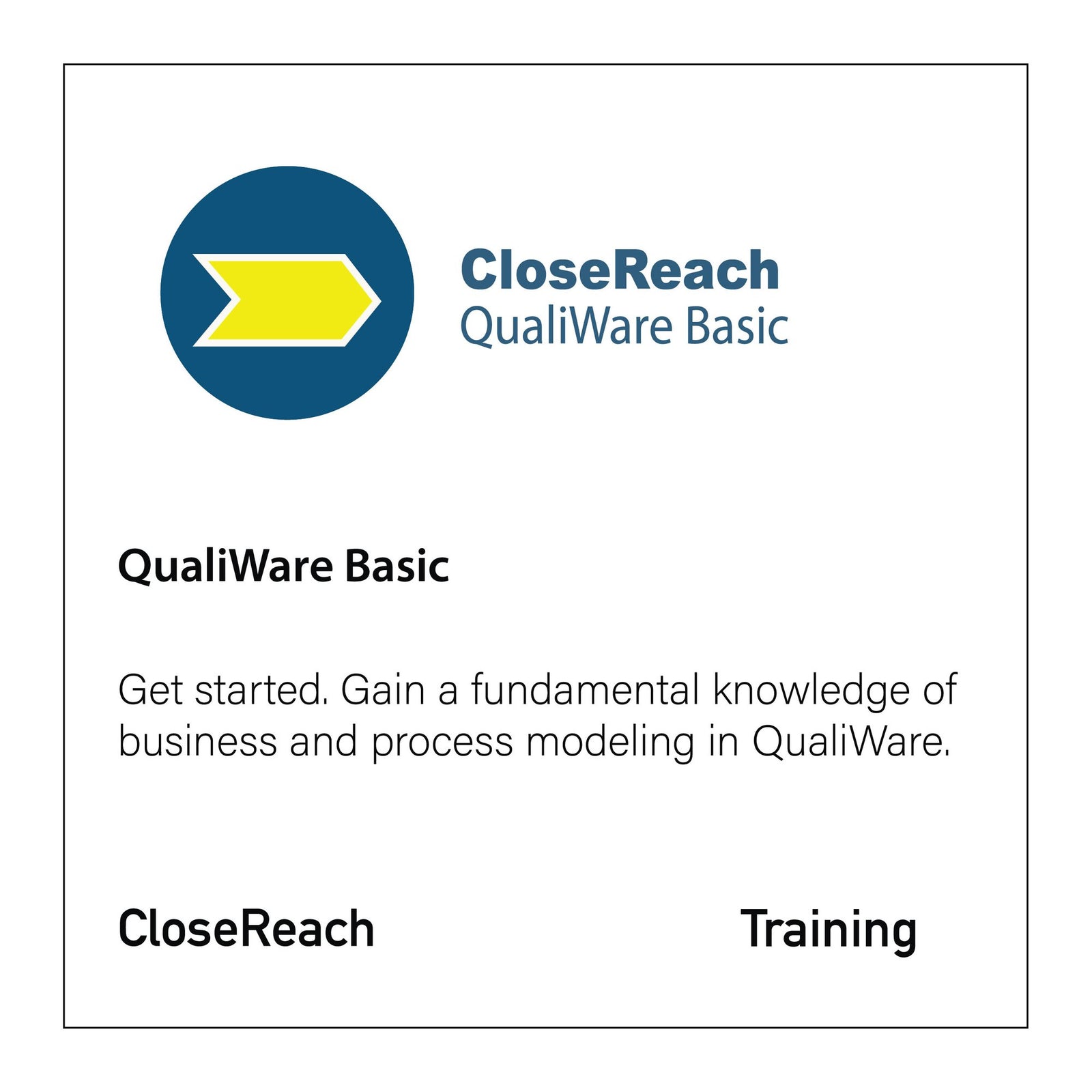 CloseReach QualiWare Basic Course icon