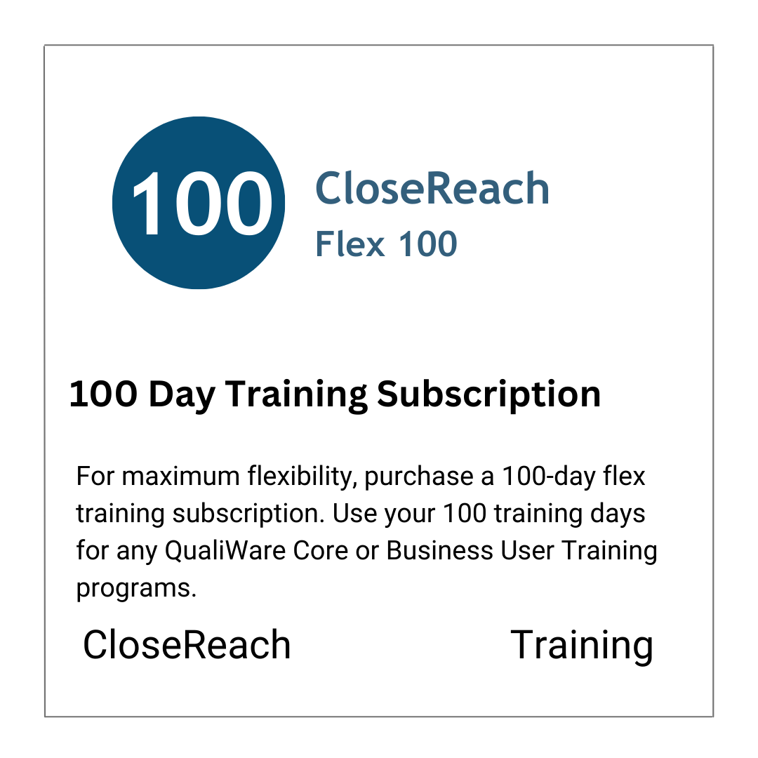 CloseReach Flex 100 Day Training Subscription