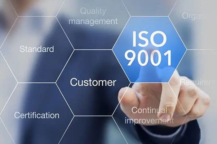 Person clicking ISO9001 button