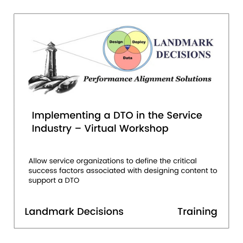 Implementing DTO in the Service Industry Virtual Workshop