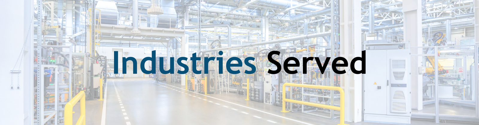 Industries Served hero banner