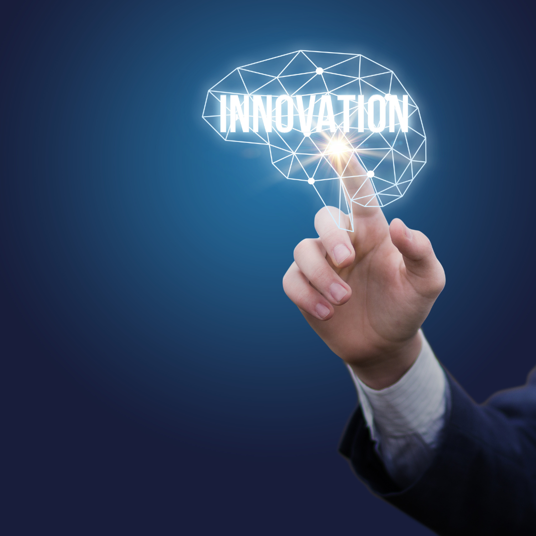 A matrix brain with the word innovation inside of it