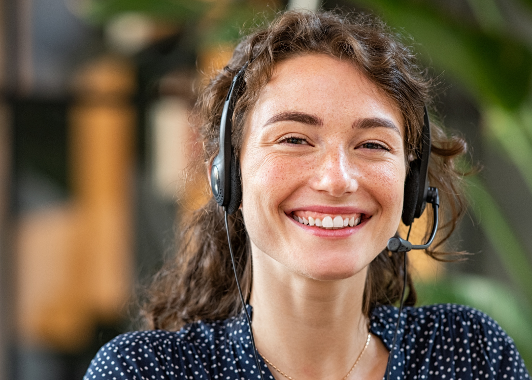 A business lady smiling