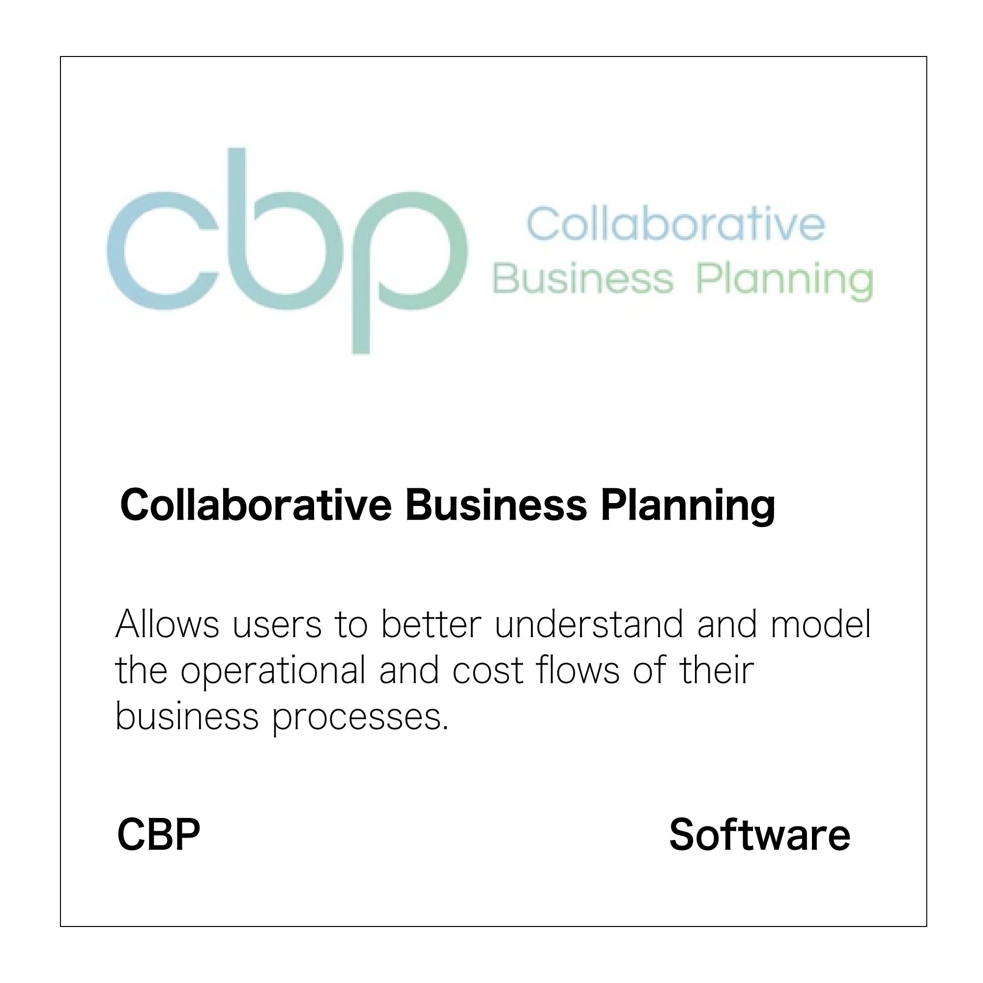 Collaborative Business Planning Software