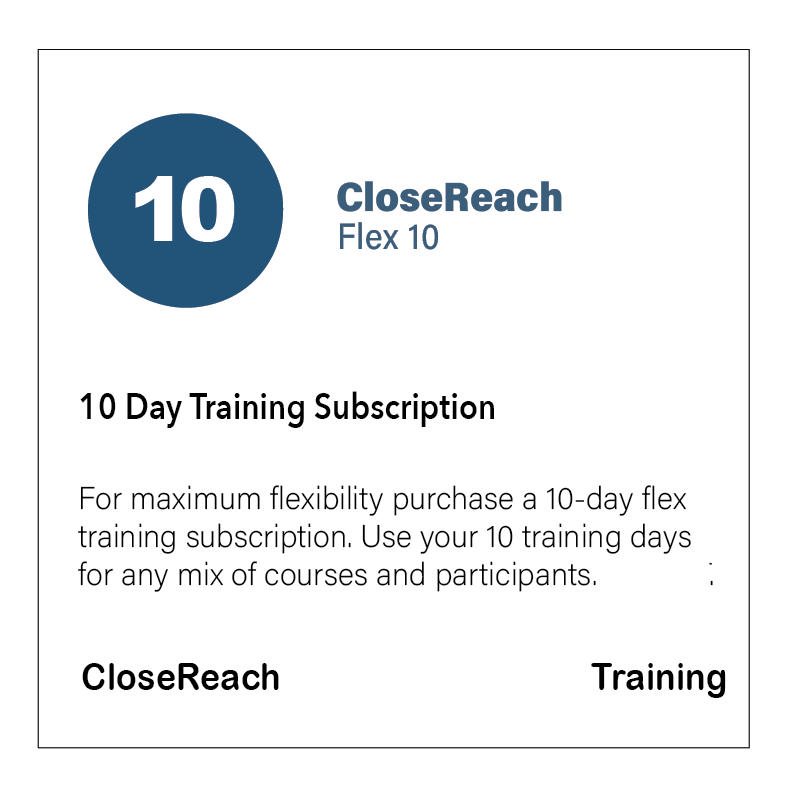 Flex 10 Training Subscription CloseReach &amp; QualiWare