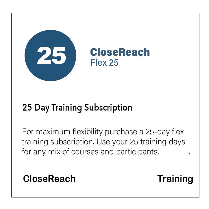 CloseReach Flex 25 QualiWare Training Subscription