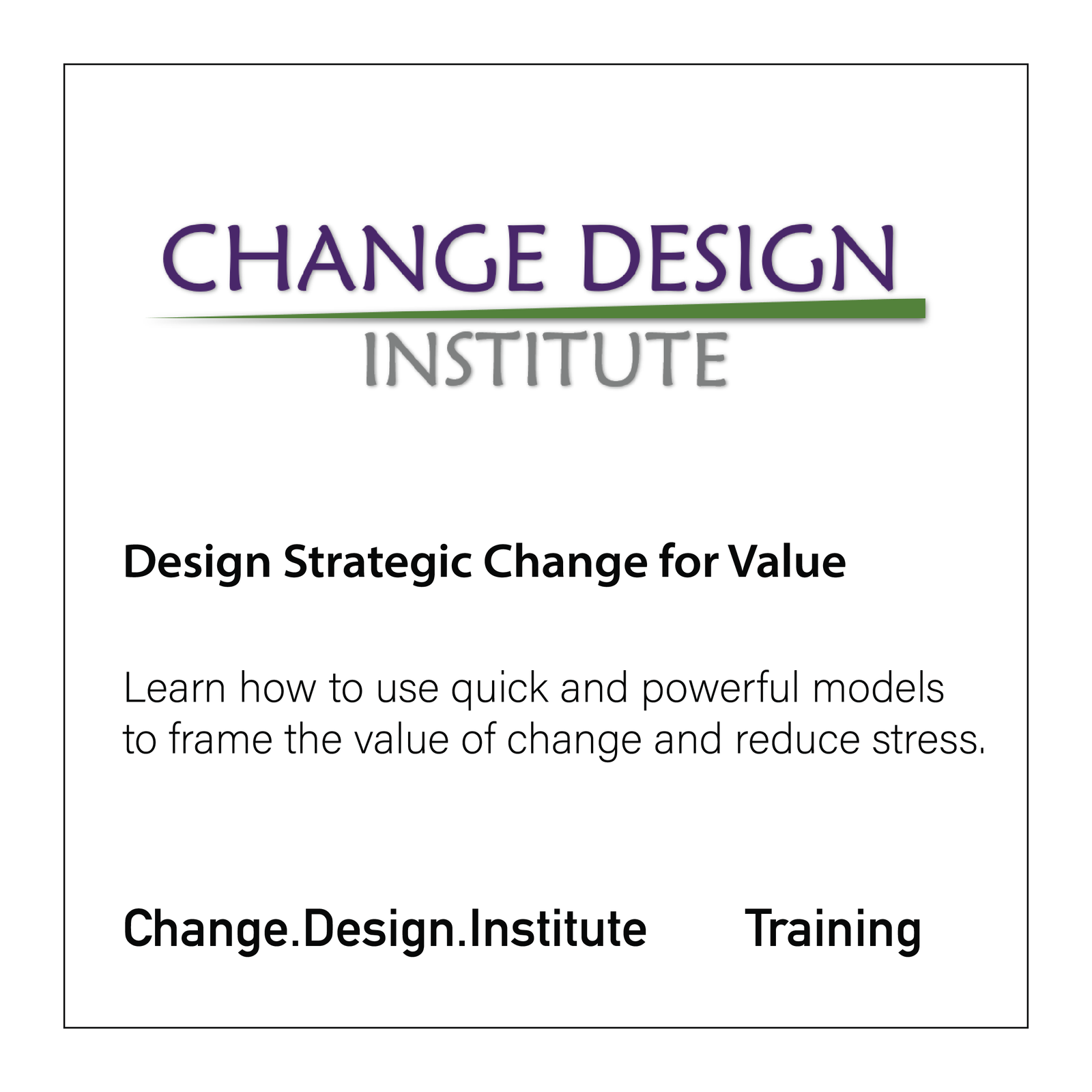 Strategic Change by Design Training– Design for Value - CloseReach Ltd
