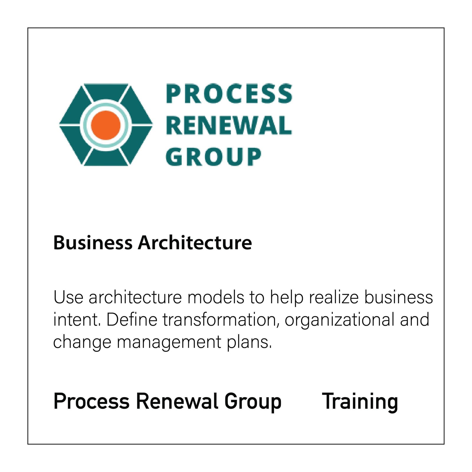 Business Architecture Training