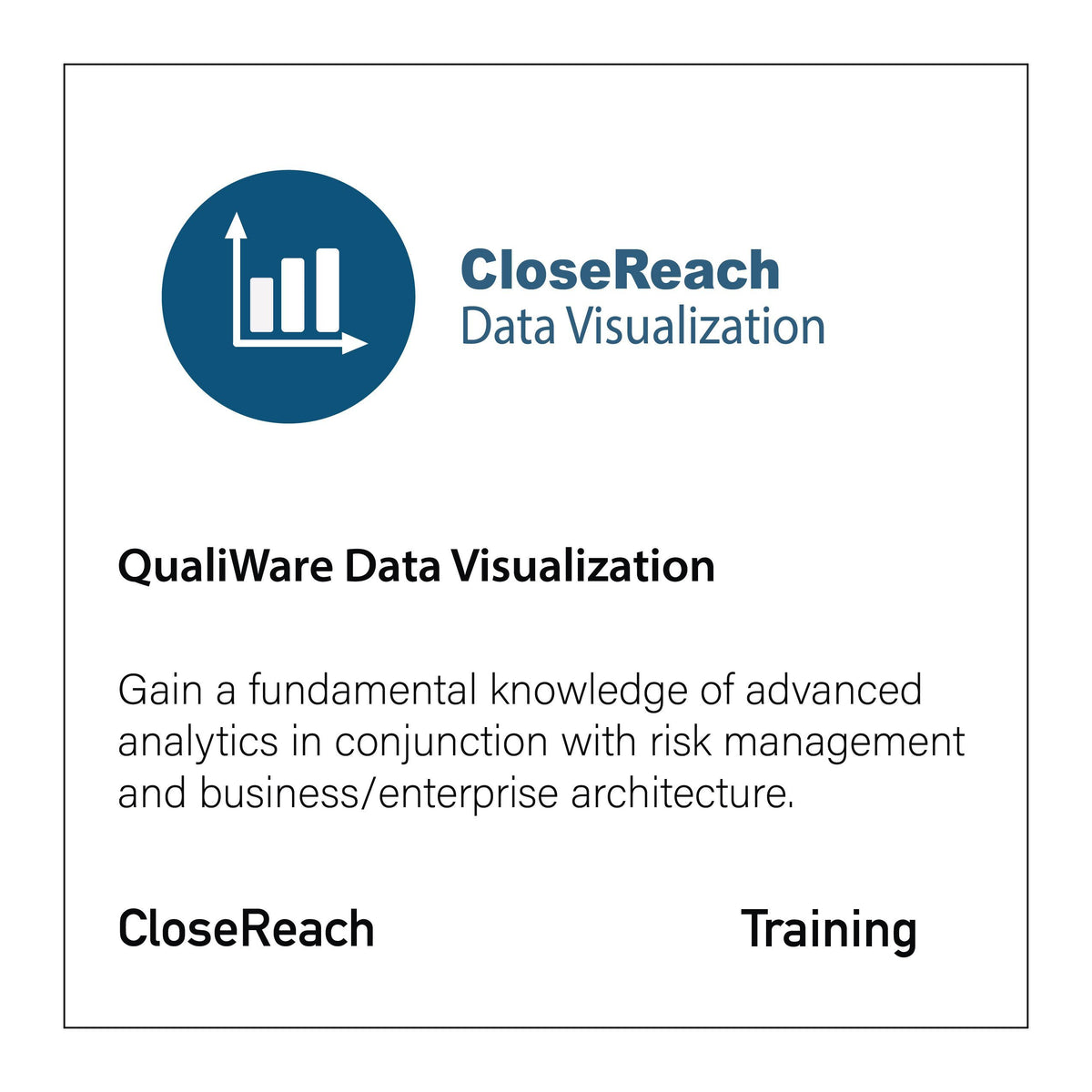 Visualization　Training　QualiWare　Data　CloseReach